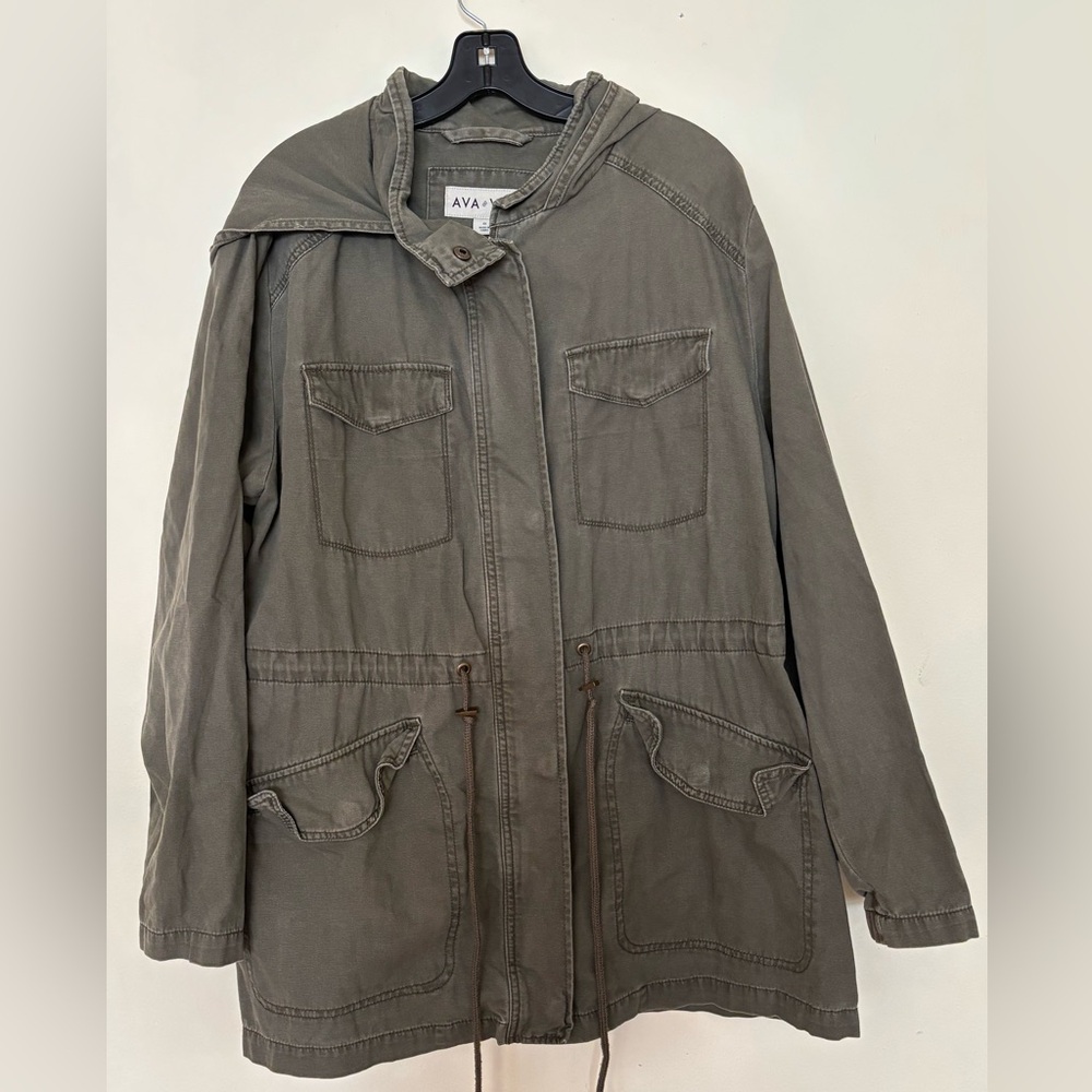 Ava & Viv Utility Jacket in Olive